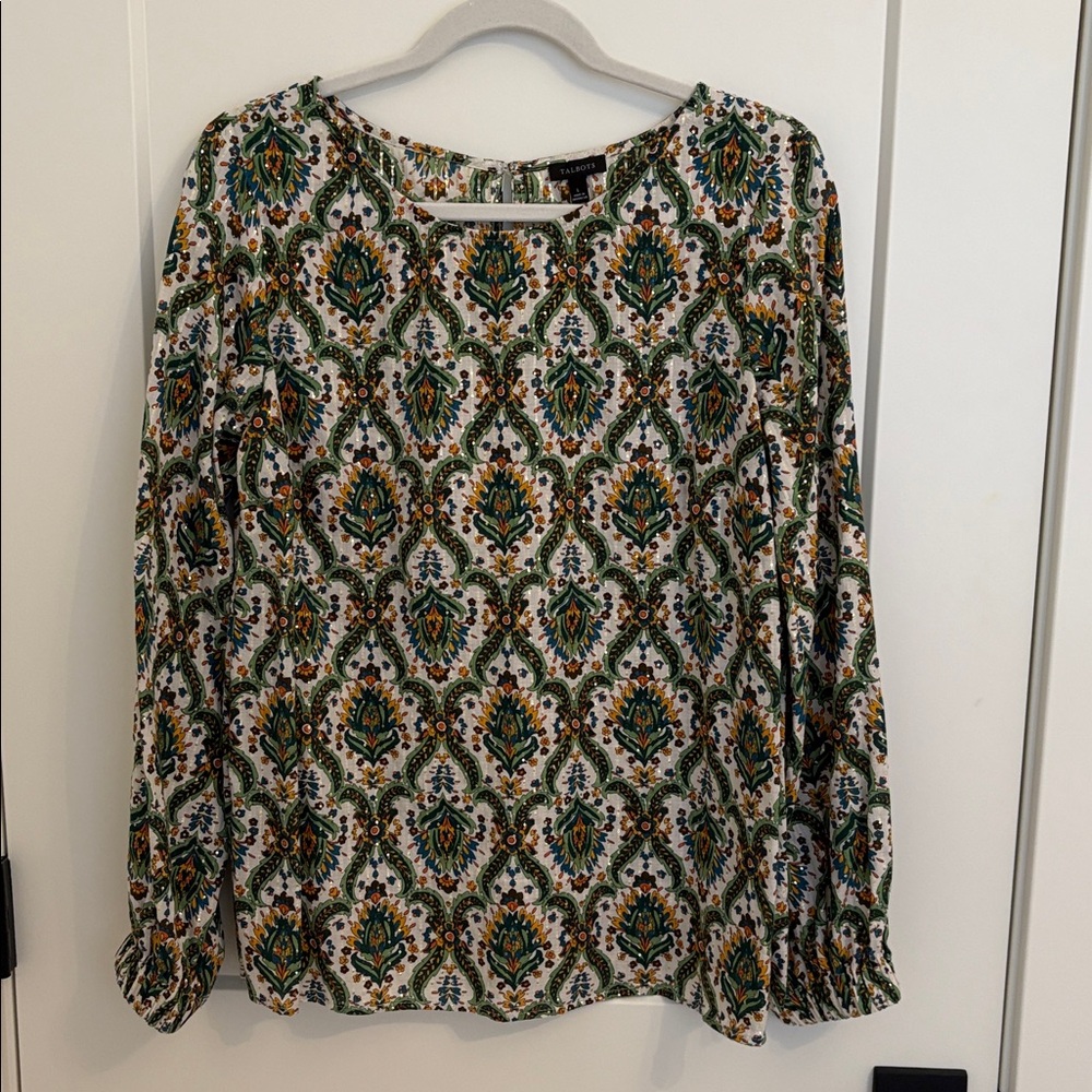 Talbots size L pullover blouse